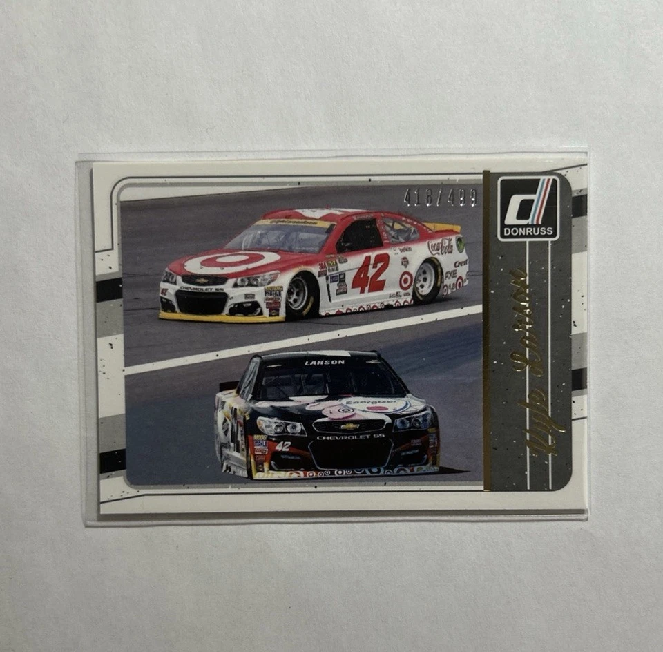 Kyle Larson 2017 NASCAR Panini Donruss Duals #/499 - Image 1 of 1