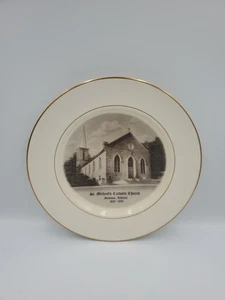 Vtg St. Michael's Catholic Church Madison Indiana 1836-1976 Decorative Plate - Picture 1 of 4