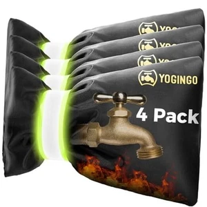 Outdoor Faucet Cover for Winter Freeze Protection - 4 Pack 5.9" x 8.3" Hose - Picture 1 of 8