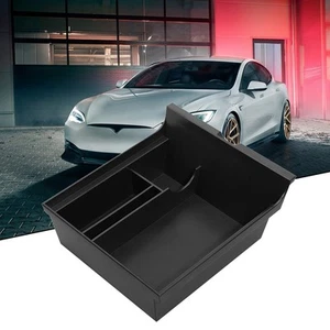 Storage Box Organizer Black Car Storage Box For Tesla Model 3/Y 2021+ 1PC - Picture 1 of 7