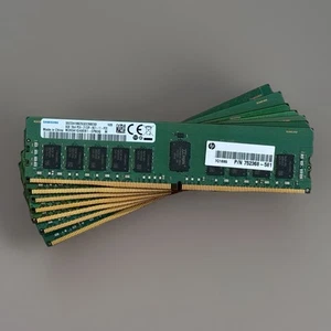 64GB Samsung 8x 8GB M393A1G40EB1 PC4-19200 RDIMM DDR4 ECC Server RAM Memory Kit - Picture 1 of 1