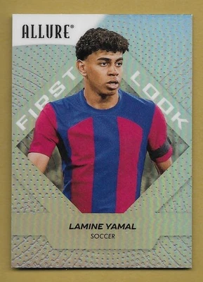 LAMINE YAMAL 2025 CUBIERTA SUPERIOR ALLURE ROOKIE RC TARJETA PLATEADA #101 ¡ESTRELLA DE FÚTBOL! Foto 1 de 2