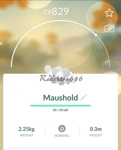 Pokémon SHINY Maushold (Family of Three) - P T C - Read Description - Picture 1 of 1