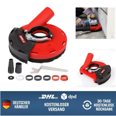 Komplette Absaughaube für Winkelschleifer 115/125mm mit Staubschutz und Zubehör - Bild 1 von 4