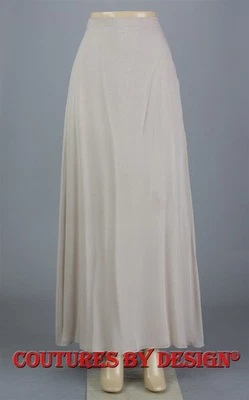 Falda Larga St John Tejidos Noche Seda Acampanada Plisada Suave Dorado Beige Talla 6 Nueva Sin Etiquetas Foto 1 de 2