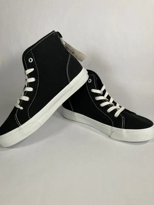 Zapatillas altas de lona negras para jóvenes niños Old Navy talla 3 nuevas con etiquetas Foto 1 de 4