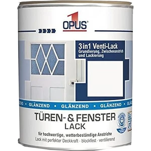OPUS1 3IN1 VENTI-LACK TUEREN- & FENSTERLACK GLAENZEND - 0,375 LTR Holzlack - Bild 1 von 1