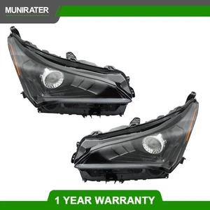 Clear Headlights LED Fit For 2018-2021 Lexus NX300 NX300h LH+RH Side Pair Black - Picture 1 of 12