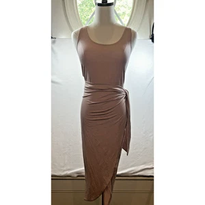 Reformation Kaila sleeveless NWT Knit Jersey Wrap Dress pink Women's size M - Picture 1 of 6
