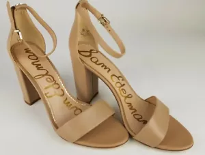 Sam Edelman Yaro Heels Knöchelriemen nude 10 M, 100 % Leder, BRANDNEU OPEN BOX - Bild 1 von 10