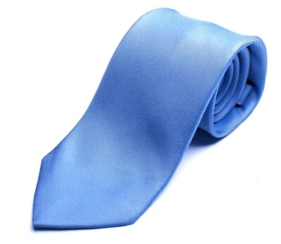 DRAKE'S London tie(DR1AAS-23692-0) 50oz Royal Twill solid tie Light Blue - Image 1 of 4