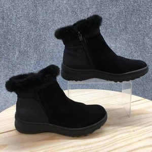 Botas Baretraps Mujer 6M Aidan Cremallera Lateral Invierno Botín Negro Gamuza Cuero - Imagen 1 de 16