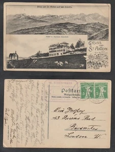 Topographical Postcard Gruss von St. Anton multi - view Used - Bild 1 von 3