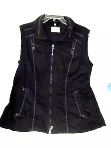 2016 Vest MY LINE-GERMAN Brand-100% Poylester~European 48/16-18-Black-White trim - Picture 1 of 20