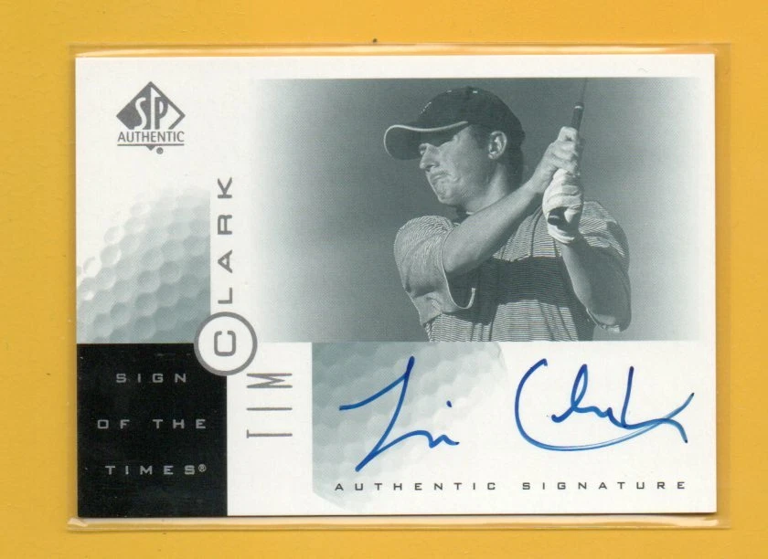 D25227 item image	 2001 SP Authentic Sign of the Times #TC Tim Clark - Image 1 of 1
