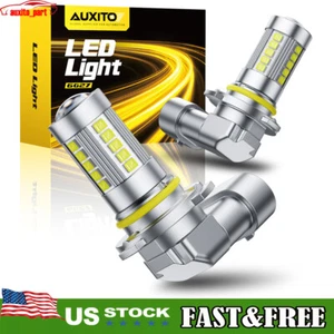New 9006 HB4 LED Front Driving Fog Light Bulb Set HD 6000K Bright White AUXITO - Picture 1 of 11