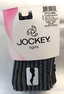 1 pair - Jockey Tights - Tuxedo Black - Style 6689 - Size S/M - New - Picture 1 of 3