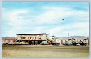 California CA The Thing Mystery Of The Mojave Desert Cars Hwy 91 Postcard 1950s - Picture 1 of 2