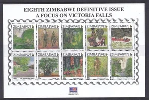 ZIMBABWE, 2015 NEW VICTORIA FALLS 8th DEFINITIVE ISSUE, MNH MINI SHEET - Picture 1 of 1