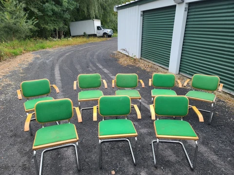 8 -  Marcel Breuer Cesca Stendig Mid Century Modern Italian Italy Chrome Chairs Cover