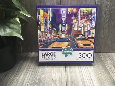 Buffalo Games Time Square NYC 300 Large Piece Puzzle Pre-Loved 100% Complete - Image 1 of 4