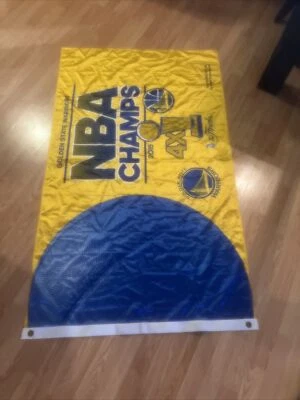 Golden State Warriors 2015 CHAMPIONS 3x5 Ft Banner 2015 4x champs rare finals - Image 1 of 4
