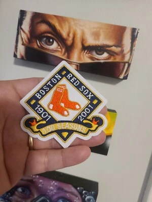 Boston Red Sox 100 Seasons Anniversary 1901 to 2001 Patch - Изображение 1 из 2