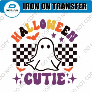 Disfraz de Halloween utilería hierro en transferencia pegatina decoraciones camiseta niñas niños - Imagen 1 de 6