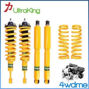 For Toyota Prado 120 Series HD Front Rear Shocks + KING Coil Springs 2" Lift Kit - Picture 1 of 1