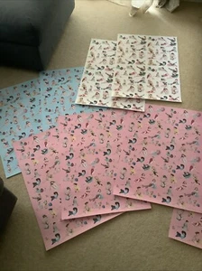 RETRO WRAPPING PAPER - 8 SHEETS - PIN UP GIRLS X8 QUALITY SHEETS VINTAGE - Picture 1 of 4