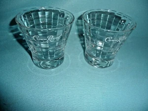 Set of 2 Vintage Crown Royal Whiskey Rocks Glass #4 - Picture 1 of 6