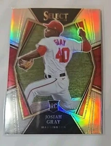 2022 Panini Select Silver Premier Level Rookie #102 Josiah Gray Nationals - Picture 1 of 6