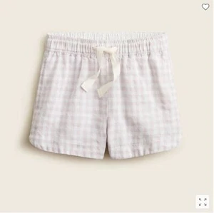 New Crewcuts Girl Short Pale Lilac Gingham Fishtail Hem Drawstring Line 14 AI442 - Picture 1 of 2