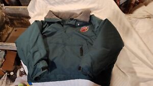 Vintage Akron Aeros Baseball Pullover Jacket With Hood Size Medium 