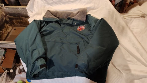 Vintage Akron Aeros Baseball Pullover Jacket With Hood Size Medium Cover