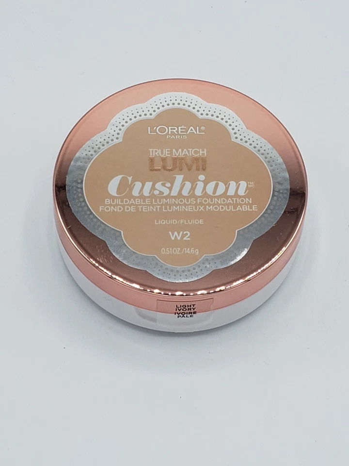 NEW L'Oréal Paris True Match Lumi Cushion Foundation - W2 LIGHT IVORY - Image 1 of 1