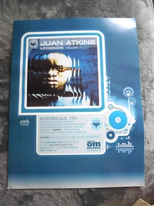 Póster promocional Juan Atkins Legends Vol 1 Detroit Techno Om Records - Imagen 1 de 1