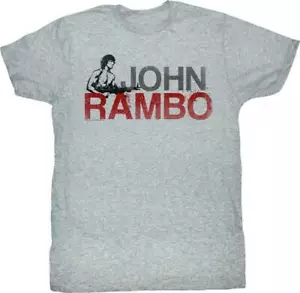 Rambo First Blood John Rambo Men's T Shirt 80's Movie Merch - Picture 1 of 3