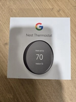 Google Nest Smart Thermostat, Charcoal - GA02081-US NEW IN BOX - Image 1 of 3