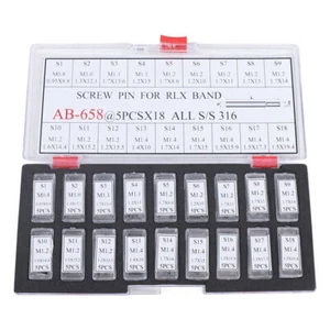 Juego surtido de 90 pasadores de tornillo para relojes Rolex eslabones correas pulseras correas - Imagen 1 de 11