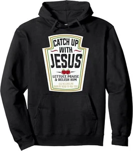Nuevo Pullover Sudadera con Capucha Divertido Regalo Religioso Cristiano Limitado Ponte al día con Jesús - Imagen 1 de 4