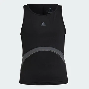 Adidas Girls AEROREADY HIIT Sport Active Tank Top - XS (Black / Gray) HM4424 - Picture 1 of 5