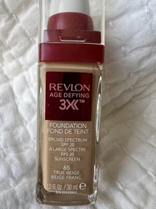 Revlon Age Defying Makeup, #65 True Beige Full Size NEW 1.0 Fl Oz. - Picture 1 of 2