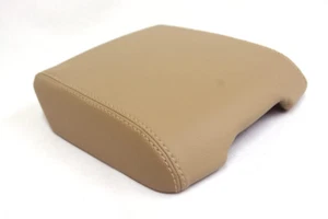 Fits 03-10 Range Rover Synthetic Leather Armrest Center Console Cover Beige - Picture 1 of 2