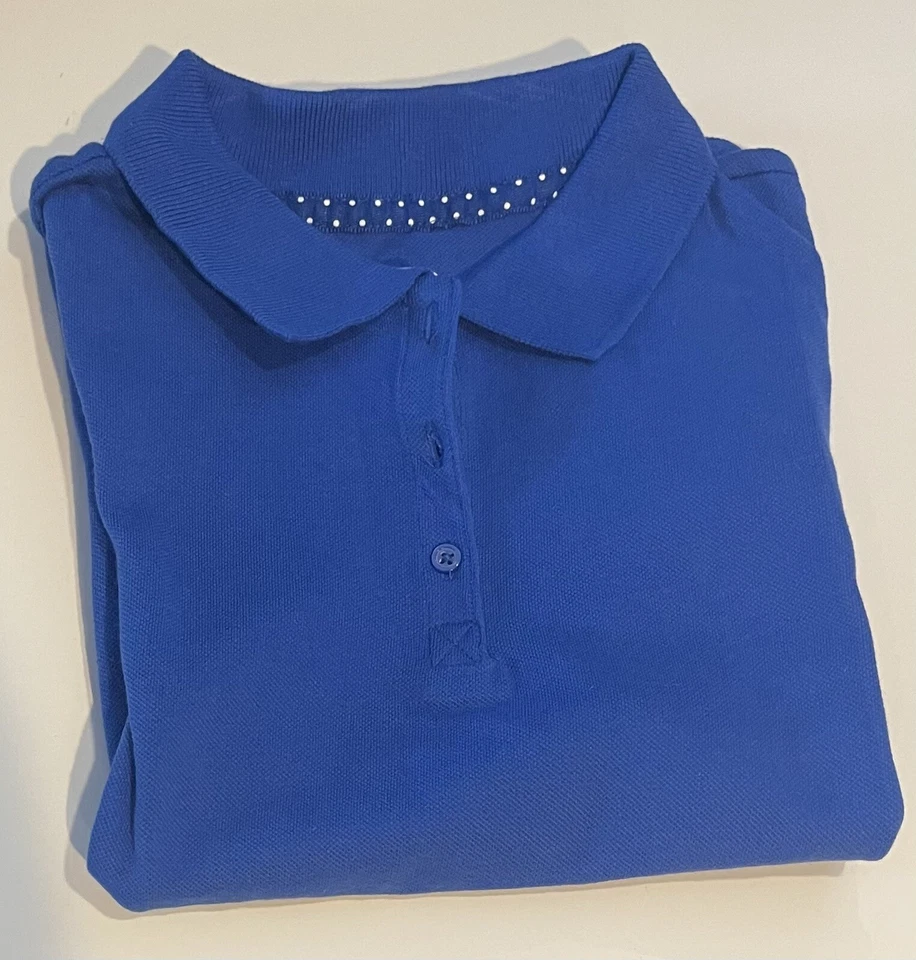 Old Navy Polo Shirt Royal Blue Girls M 8 School Uniform, New Without Tags. - Image 1 of 1