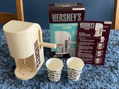 Máquina de bebidas de chocolate Hershey's bege para bebidas quentes ou frias nova na caixa - Imagem 1 de 2