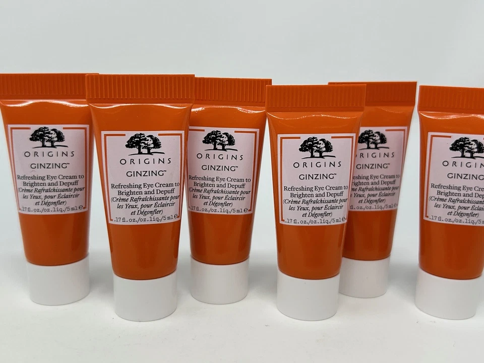 4x Origins GinZing Refreshing Eye Cream Brighten Dupuff .17 Oz 5ml EA