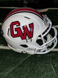 GARDNER - WEBB BULLDOGS CUSTOM FOOTBALL MINI HELMET WHITE - Picture 1 of 4