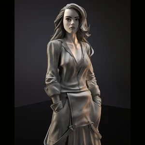 1/18 Resin Figure model kit Pure Girl 3D Printing Unassembled Unpainted - Picture 1 of 2