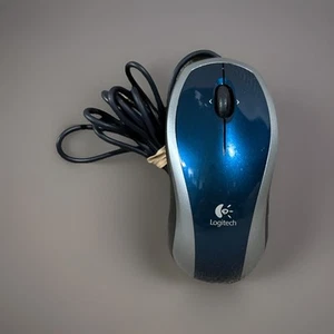 Logitech M-RBW112 Blue Gray Mouse - Picture 1 of 4